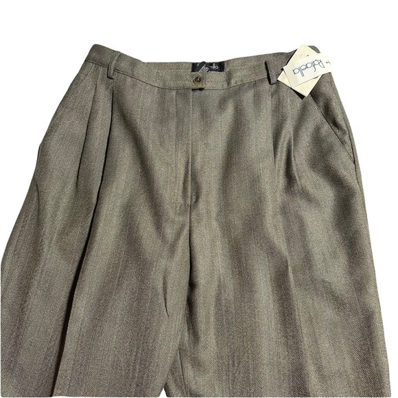 Rafaella Pleated Pants Women’s Size 16 Woolmark 100% Pure New Wool Worsted NWT - Picture 2 of 12